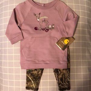 Two Pc “Carhartt” Girls outfit - Size 6M -BNWT